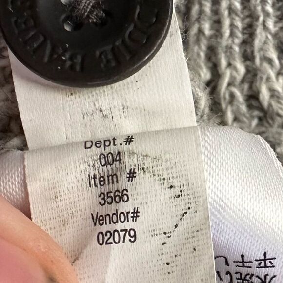 Eddie Bauer Mens Sweater Size Large Pullover Heathered Gray V Neck - Picture 7 of 8